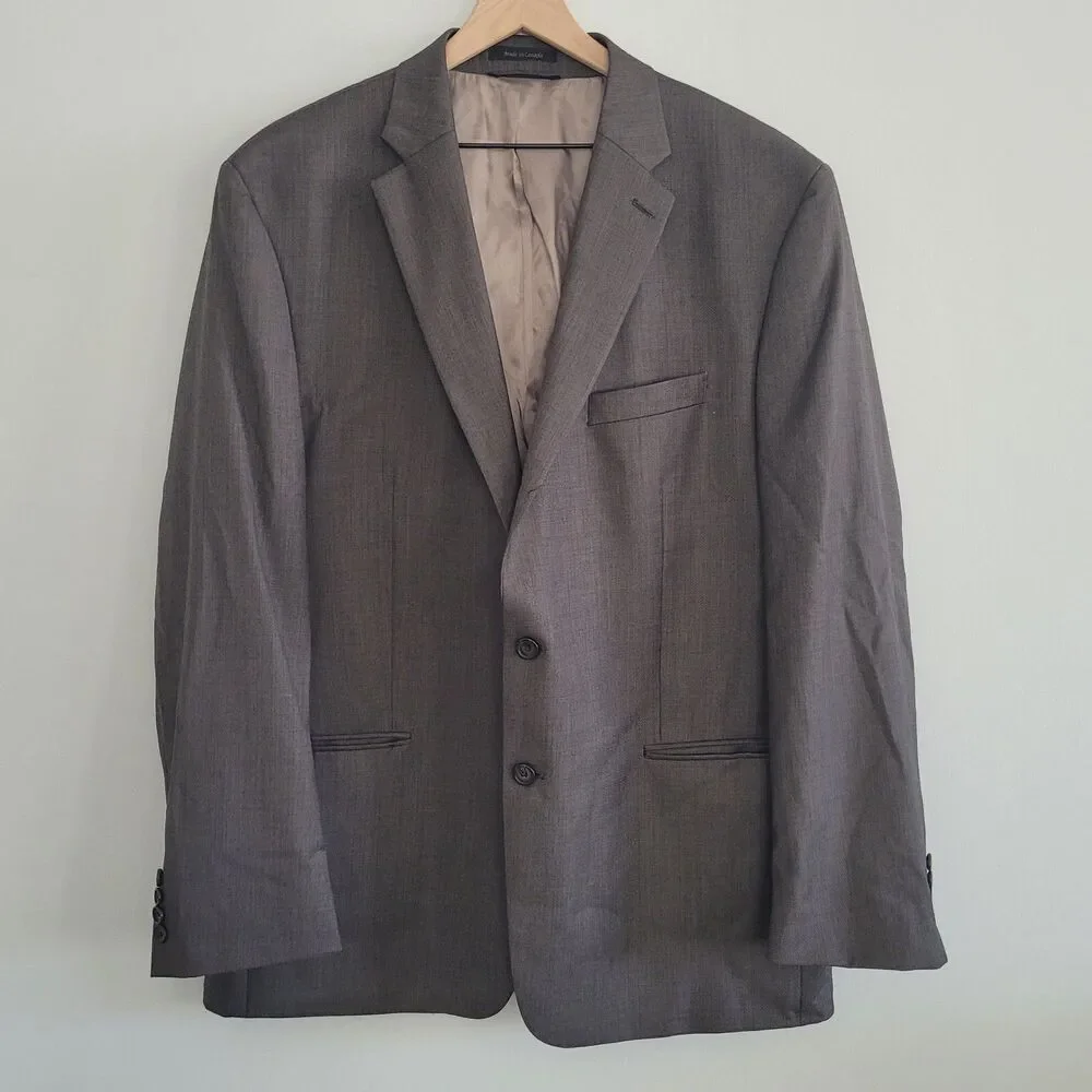 Lauren Ralph Lauren 100% Wool Blazer Sport Coat Suit Jacket Olive Green Mens 50L